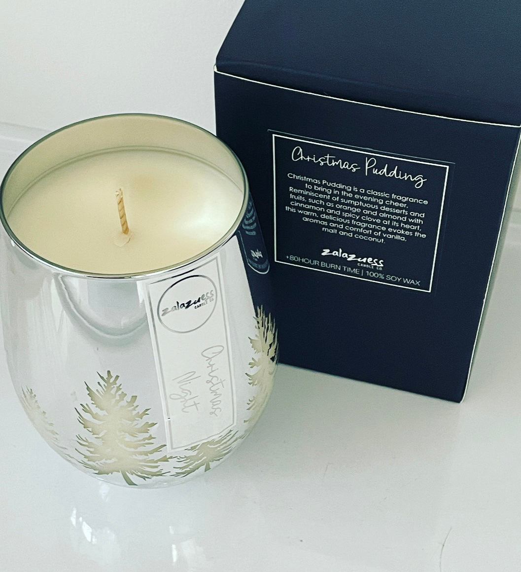 Christmas Carol Soy Candle Silver