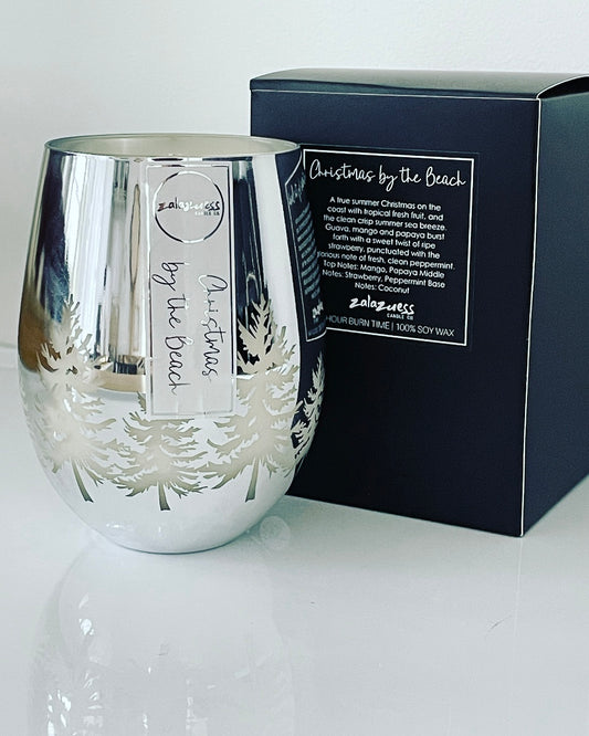 Christmas Carol Soy Candle Silver